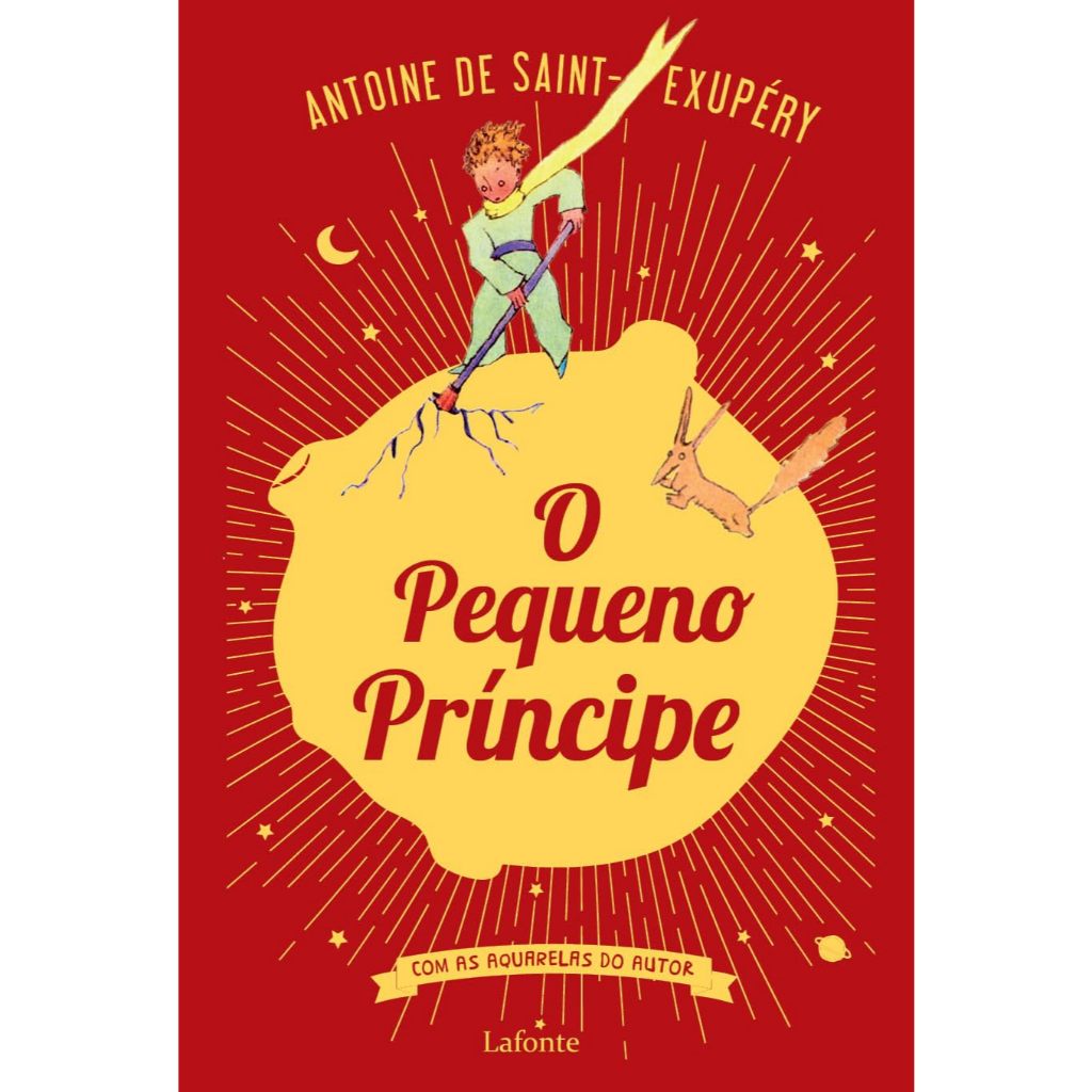 Livro O Pequeno Príncipe  - Antoine De Saint-exupery Capa Vermelha Holográfica