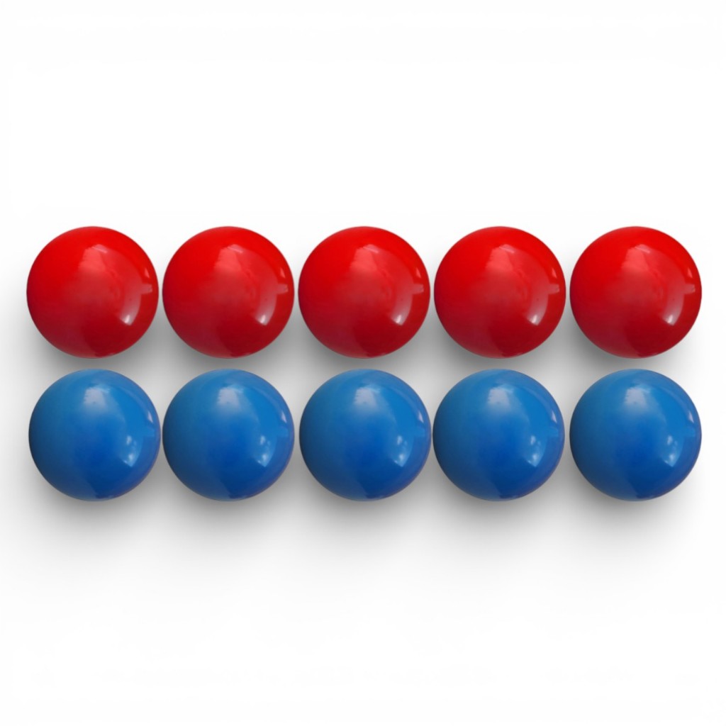JOGO DE SINUCA SNOOKER BILHAR MATA MATA 54MM JOGO COM 10 BOLAS AZUL X VERMELHO