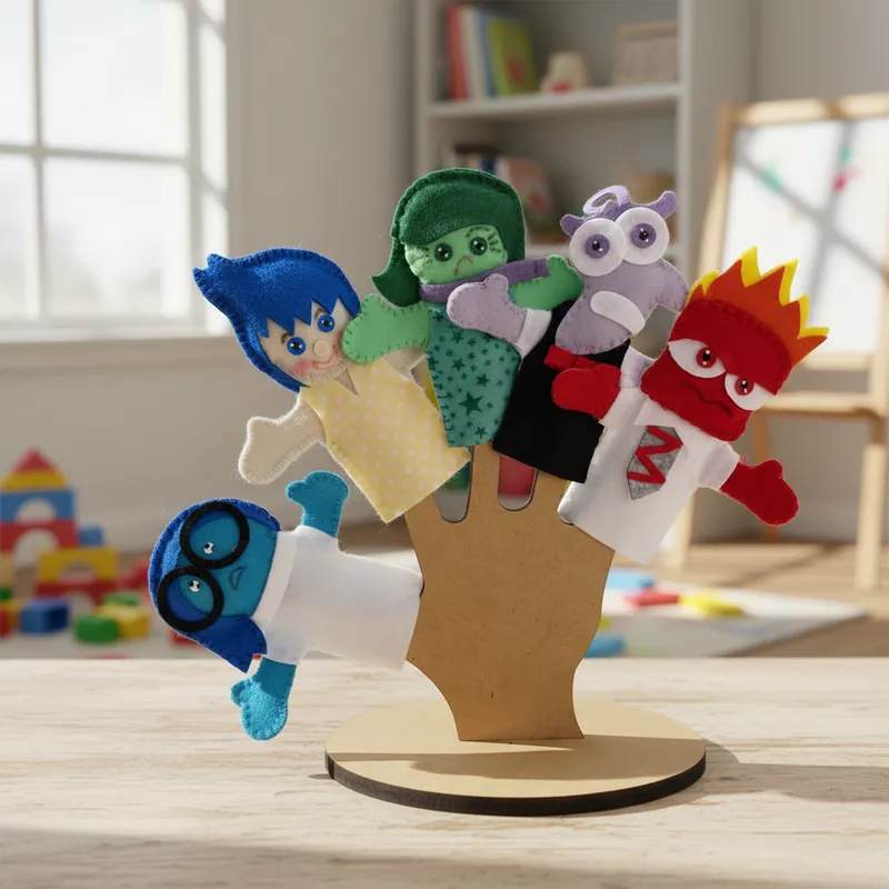 Kit Dedoches das Emoções em Feltro com 5 Personagens Educativos Infantil em Oferta na Shopee