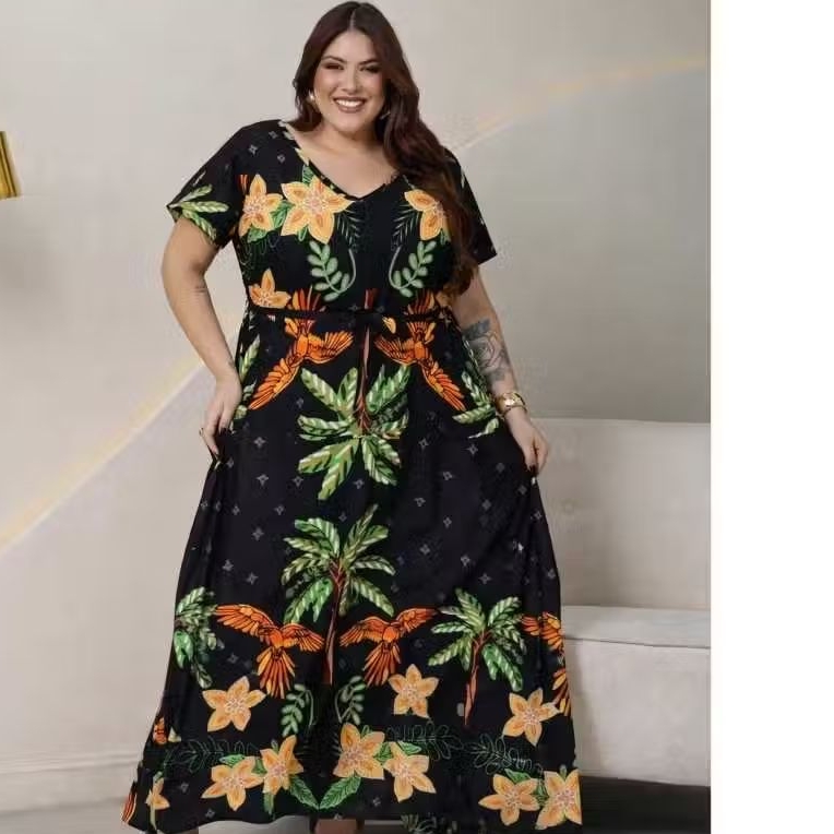 vestido plus size ❤️❤️❤️,confortavel e fresco — imagem 2 de 2
