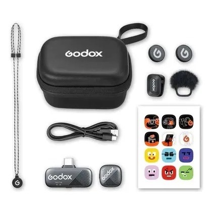 Microfone Godox Cube 2,4g Semfio Compatível C Iphone Cube-sl Kit1 Lightning