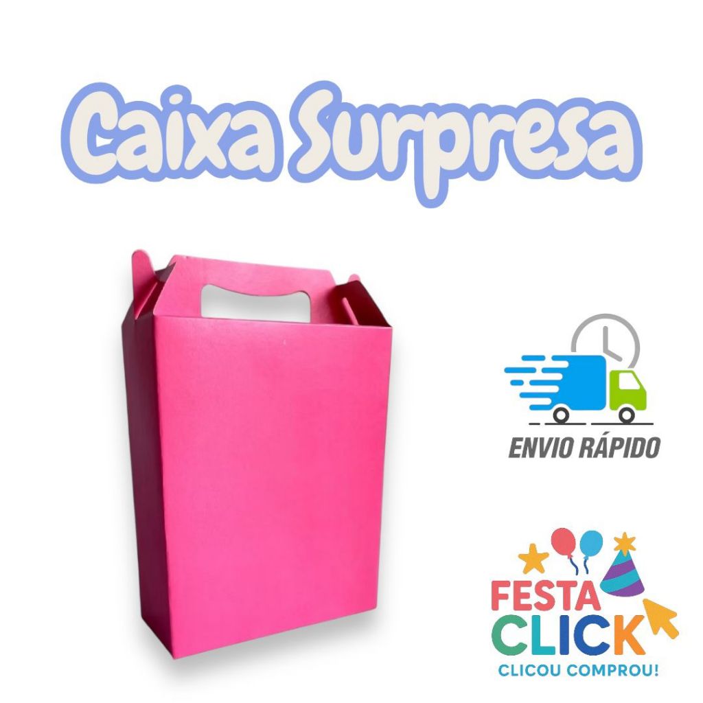 CAIXINHA PRESENTE SURPRESA FESTA DE ANIVERÁRIO 8/16/24 UNIDADES em Oferta na Shopee