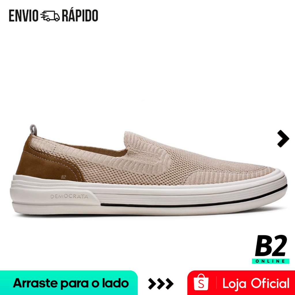 Sapatênis Democrata Clay Casual Masculino Original Com Nota Fiscal e Garantia