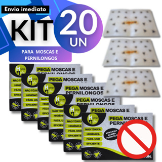 Kit 1/5/10/20 Cola  Mosca e Pernilongos  Adesiva Alta Aderência Reposição Casa em Oferta na Shopee