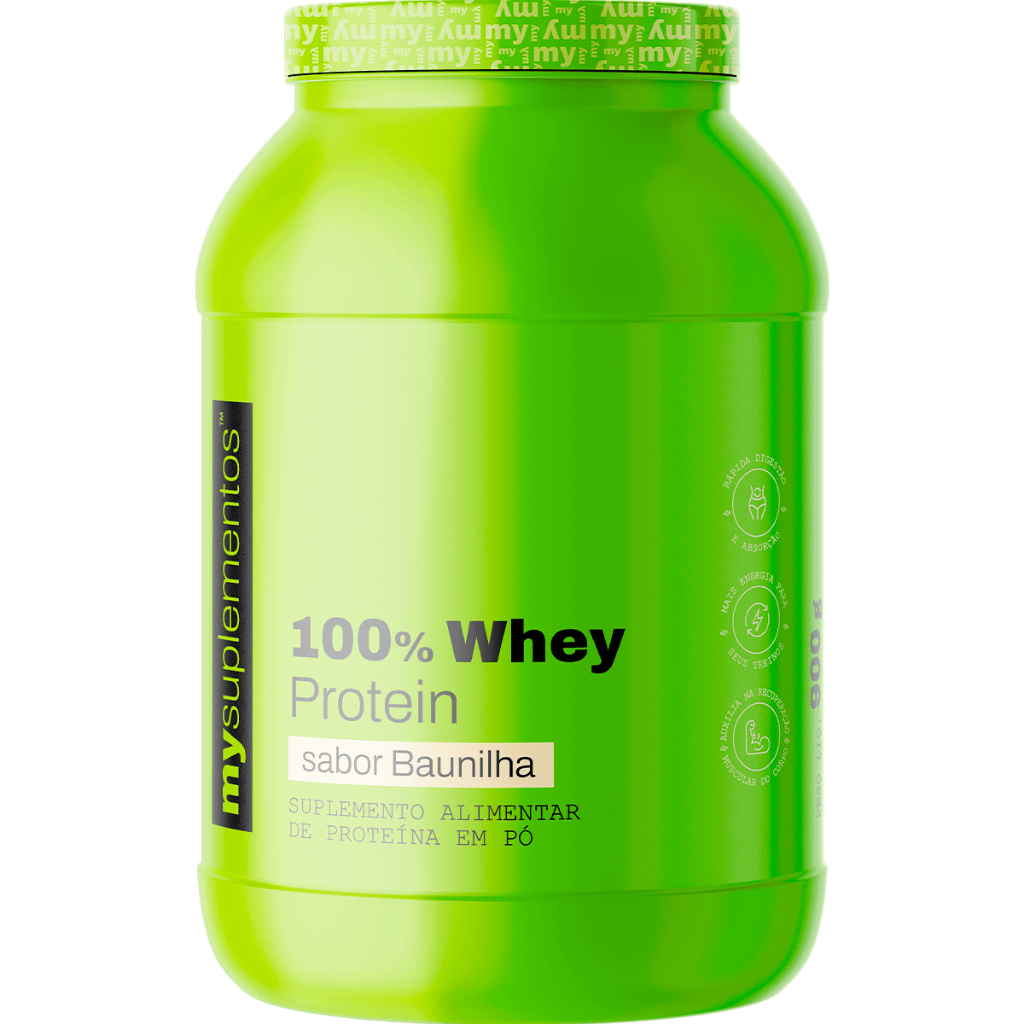 Whey Protein 100% Concentrado (80%) | Ganho de Massa Magra - My Suplementos