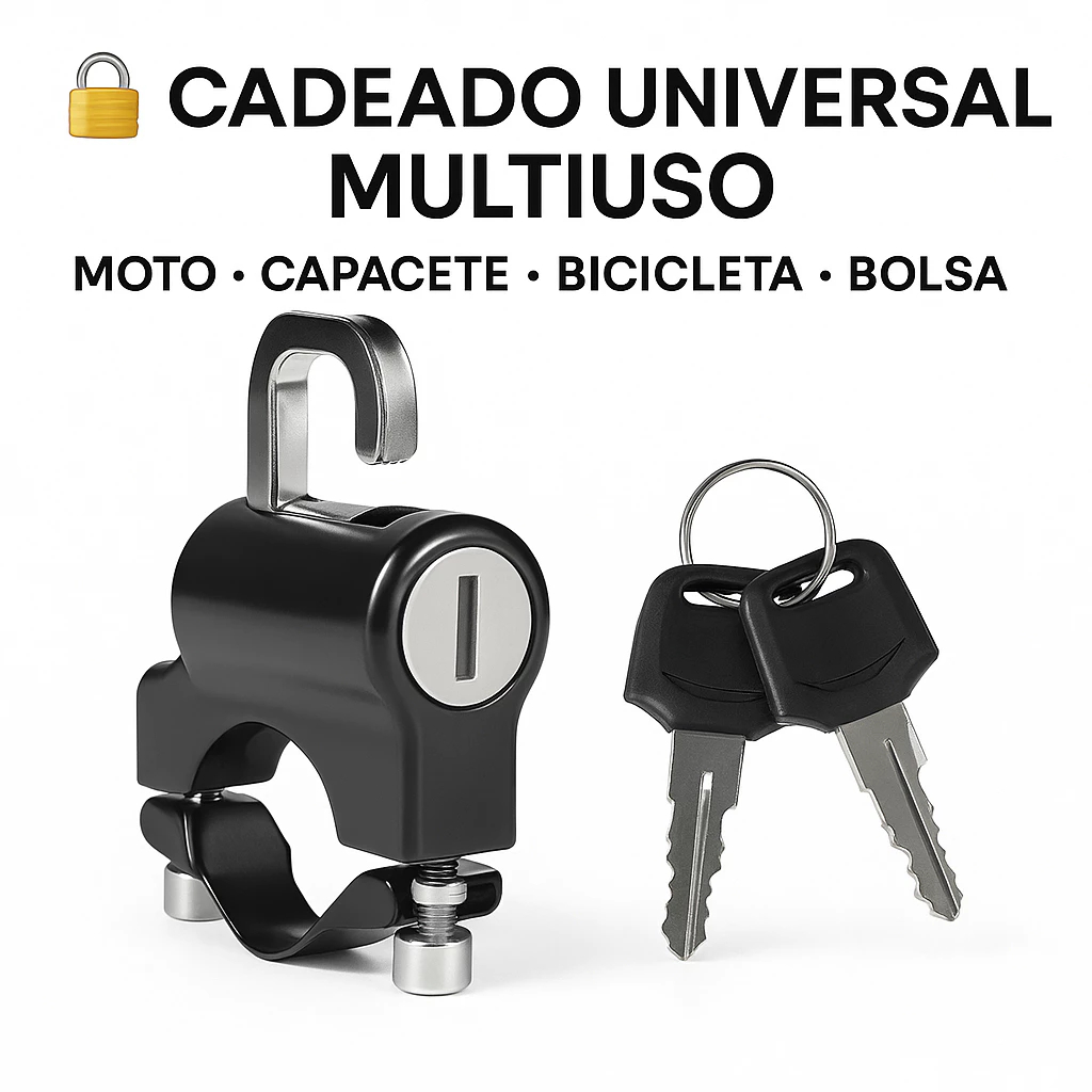 Cadeado Pequeno 2 Chaves Moto Carro Bicicletas Multiuso Vestiário Armário Mala de Viagem Bagagem