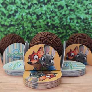 ZOOTOPIA 2 Forminhas 4 Pétalas Nº 6 para Doces Docinhos Festa Aniversário em Oferta na Shopee