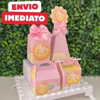 ENVIO RÁPIDO Kit Festa Primeira Volta ao Sol | Raio Sunshine 365 Sorrisos Lembrancinha Personalizado em Oferta na Shopee