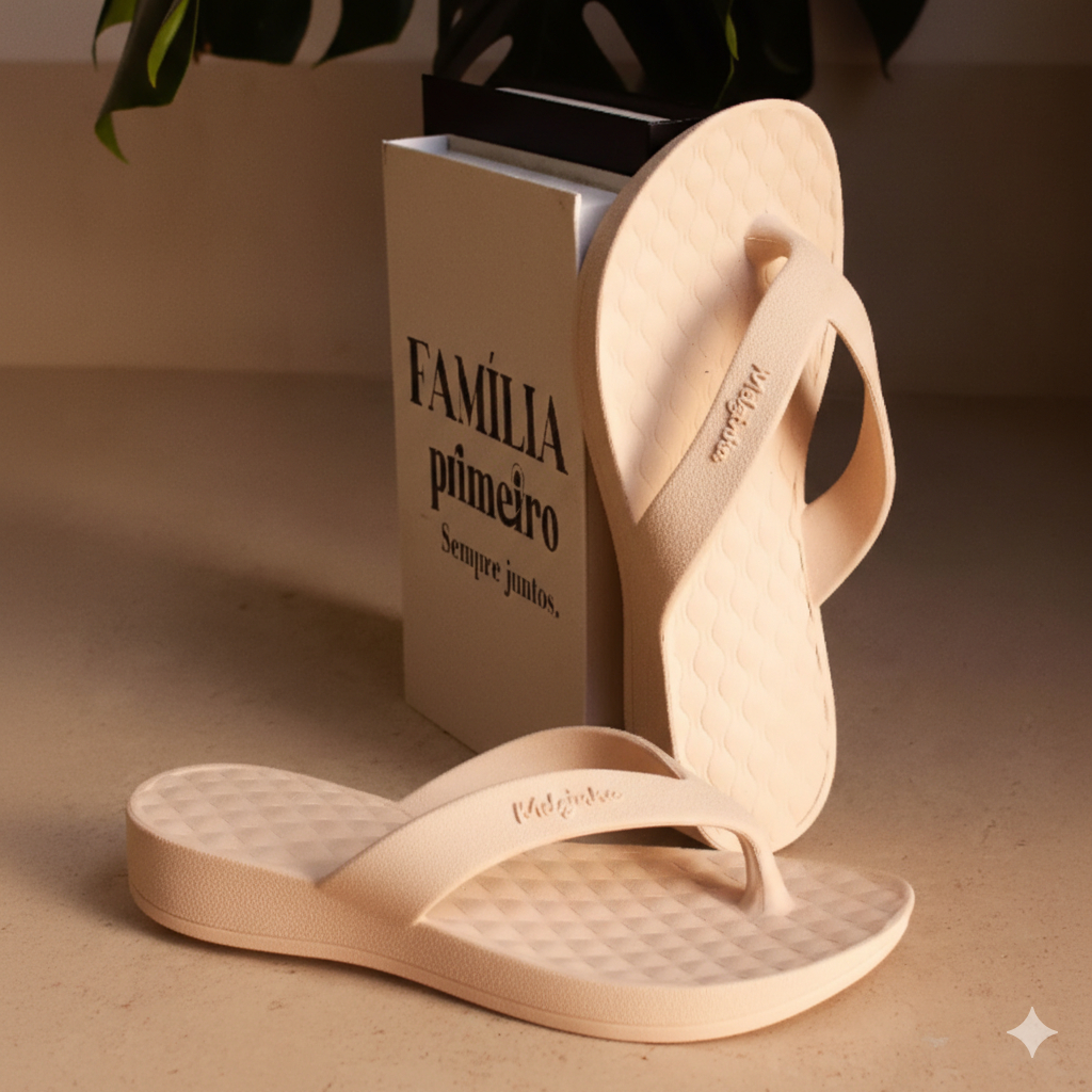 Chinelo Feminino Ortopedico Nuvem Massageador Leve Macio Alivio para os Pés