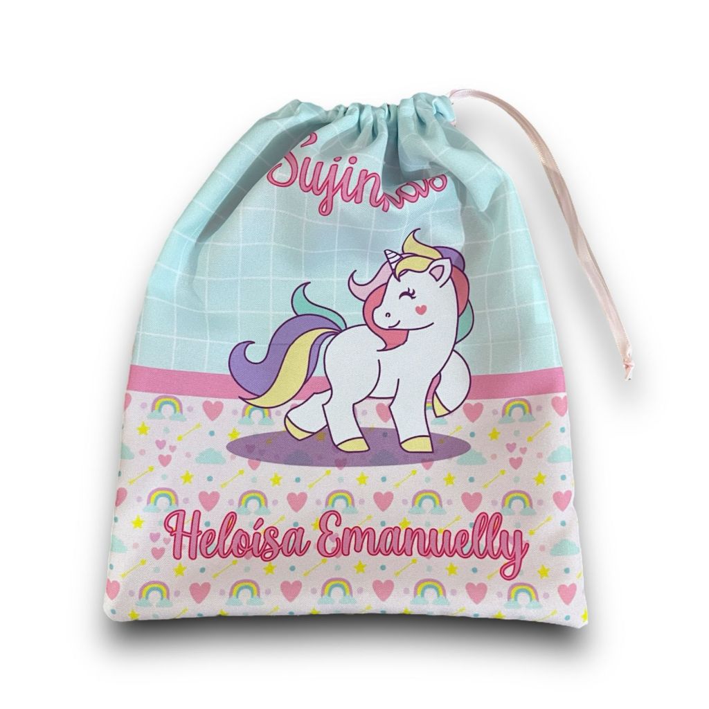 01 Saquinho Sacolinha em tecido de Oxford - para Roupa suja - limpa ou fraldas - 01 UNIDADE* em Oferta na Shopee