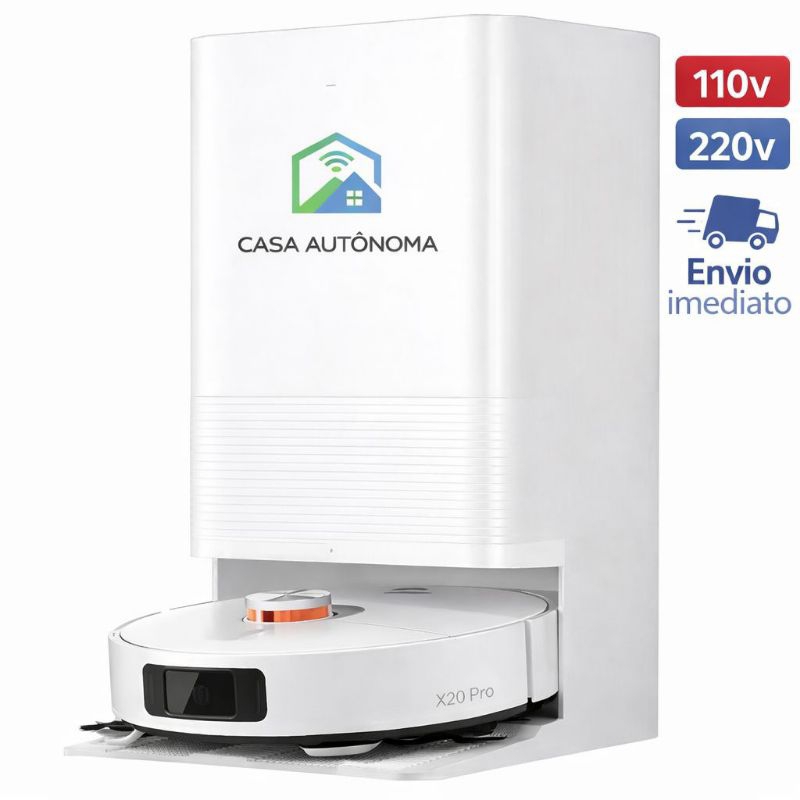Robô de Limpeza Xiaomi Mi Robot Vacuum Mop X20 PRO  Mapeamento 7000Pa 220V –original lacrado