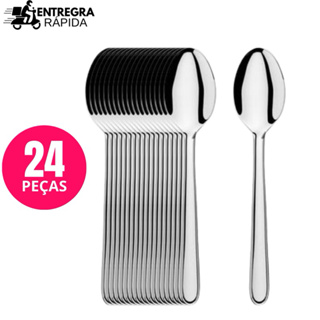 24 ou 12 Talheres Colheres em Aço Inox Premium Alta qualidade Para Restaurantes Cozinha Casa Bar Talher Colher de Sopa em Oferta na Shopee