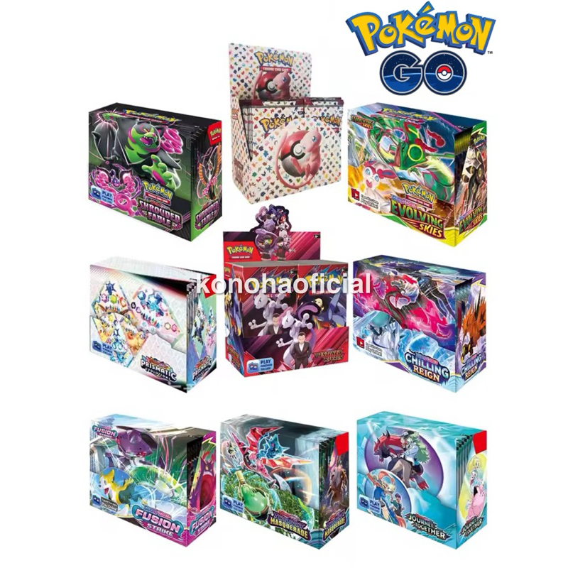 Booster Box 360 Cartas Pokémon TCG Scarlet Violet Prismatic Evolutions Eevee Umbreon Sylveon Leafeon Colecionáveis Raras