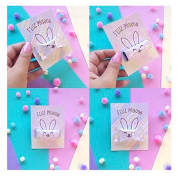 Card de Bis ou Balinha Lembrancinha de Pascoa