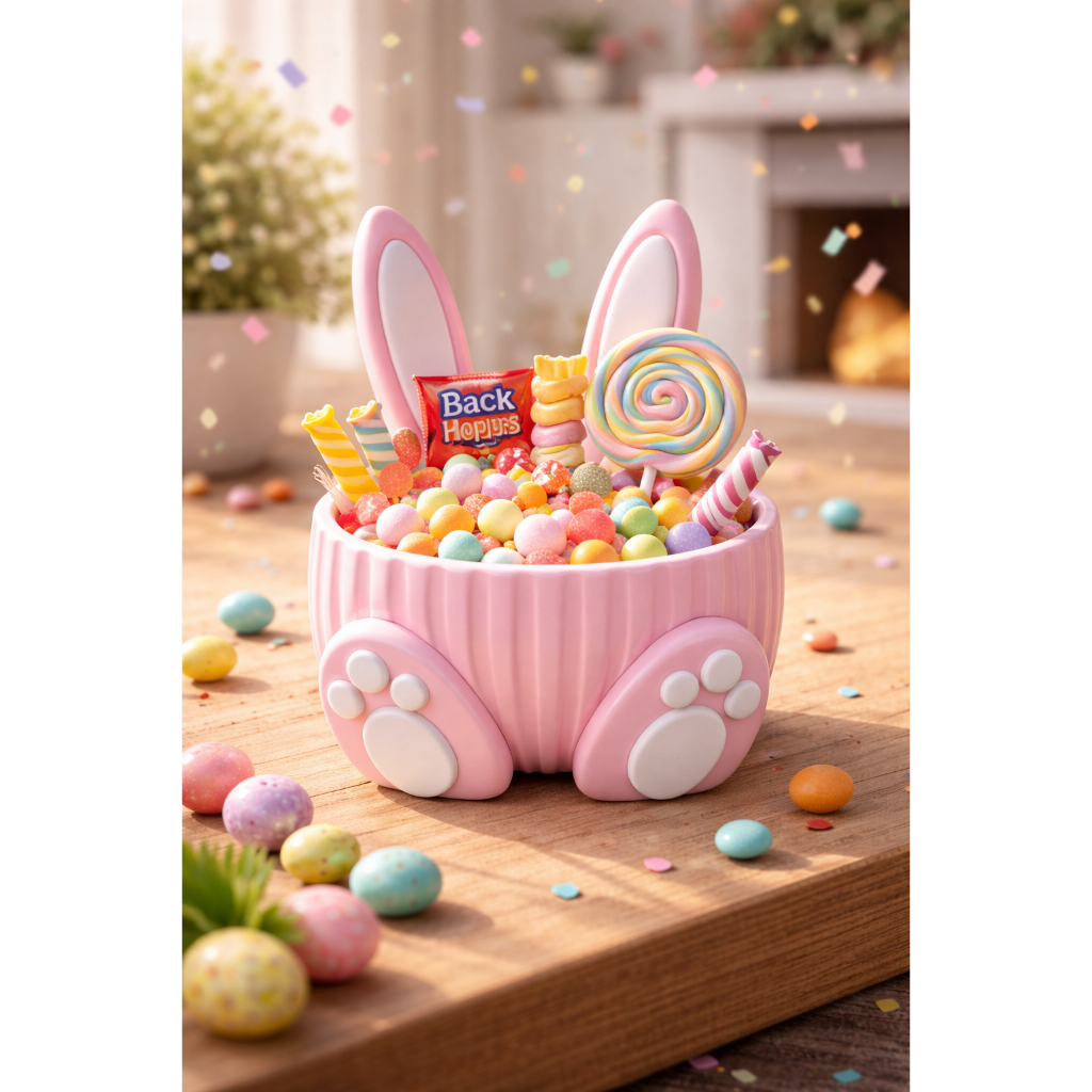 KIT Cesto Coelho de Páscoa Bowl Porta Ovos e Doces em Oferta na Shopee