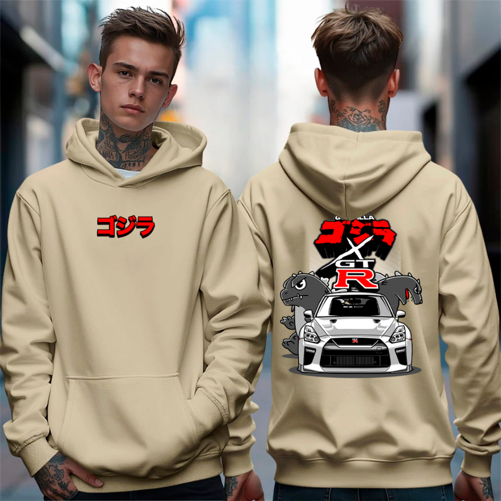 Blusa Moletom Nissan GTR Godzilla Japão Tokyo
