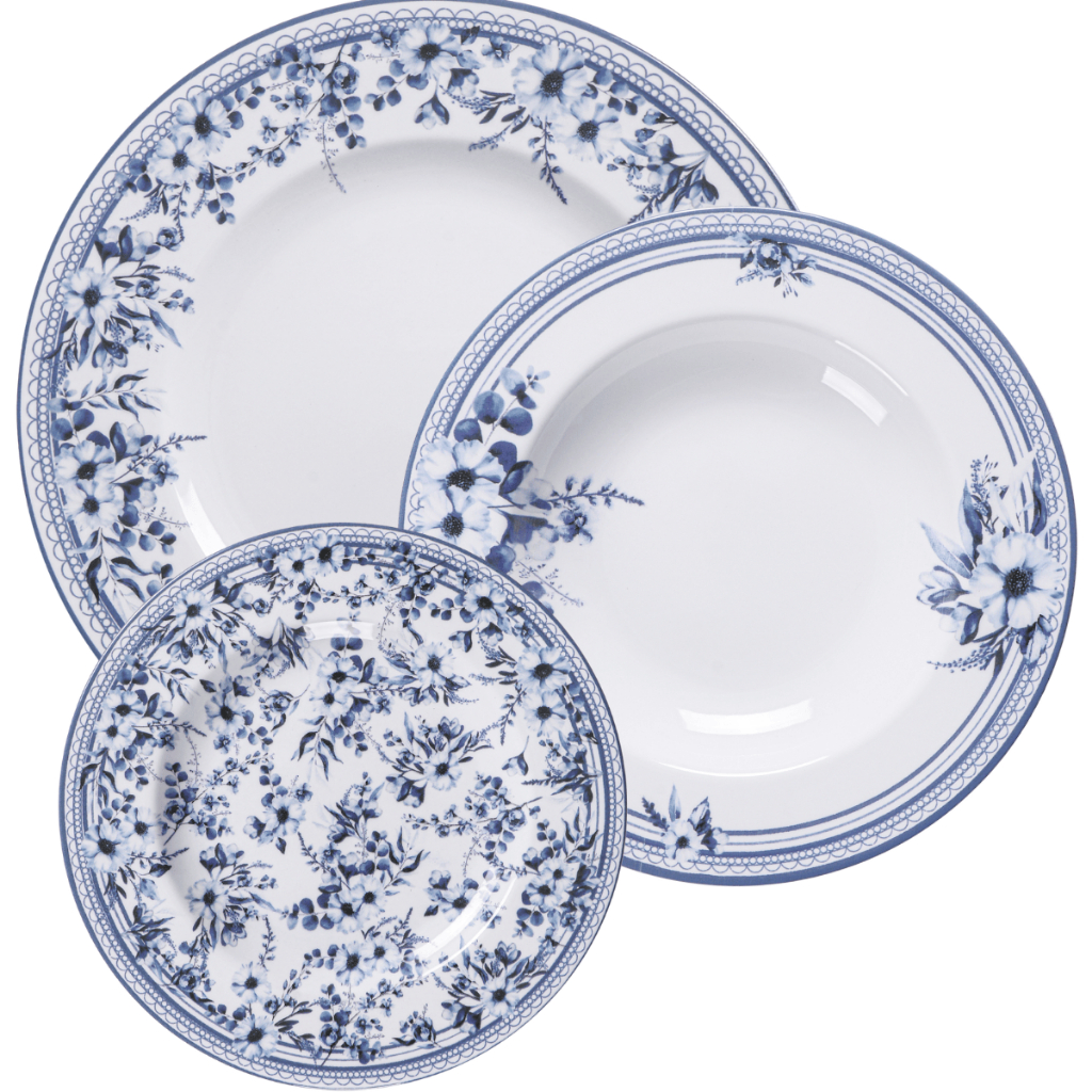 Aparelho de Jantar Tramontina Azzura em Porcelana Monte Seu Kit - Pratos Avulsos Hotel em Oferta na Shopee
