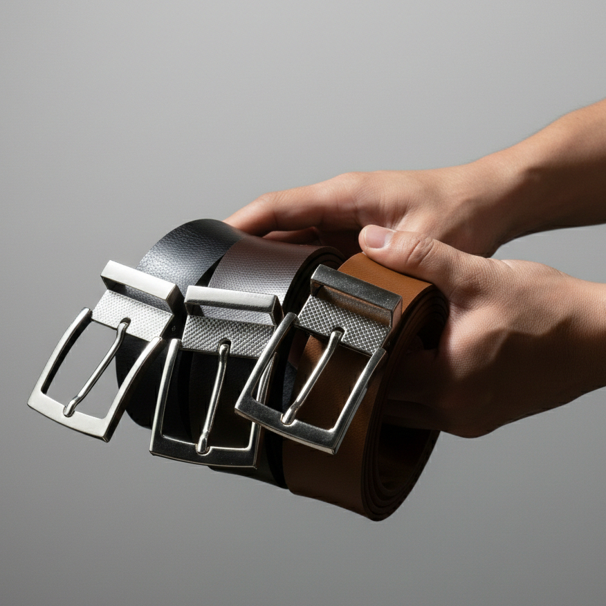 Cinto masculino kit com 3 unidades em Oferta na Shopee