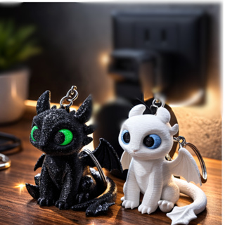 Casal Banguela e Fúria da Luz Geek l Chaveiro l Como treinar o seu Dragão Trend ( Versão 2 Asas Reforçadas) em Oferta na Shopee