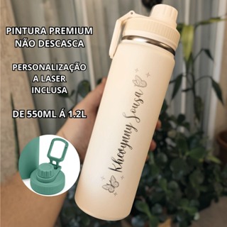 Garrafinha Térmica Bear Thermal AERIS 750ml Personalizada Profissão, Academia, Faculdade Garrafa em Oferta na Shopee