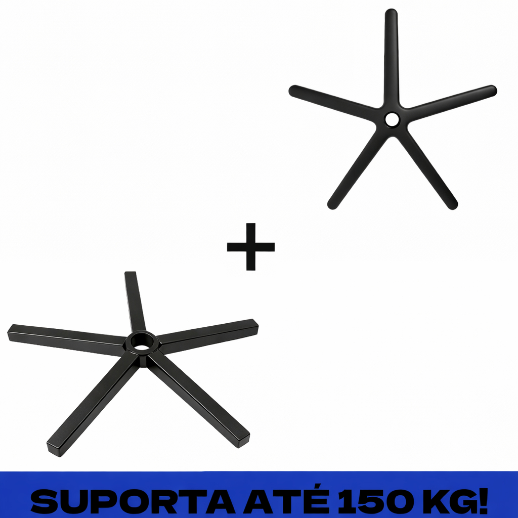 Imagem Upgrade Base Cadeira Gamer Reforçada de Aço Suporta até 150kg + Capa