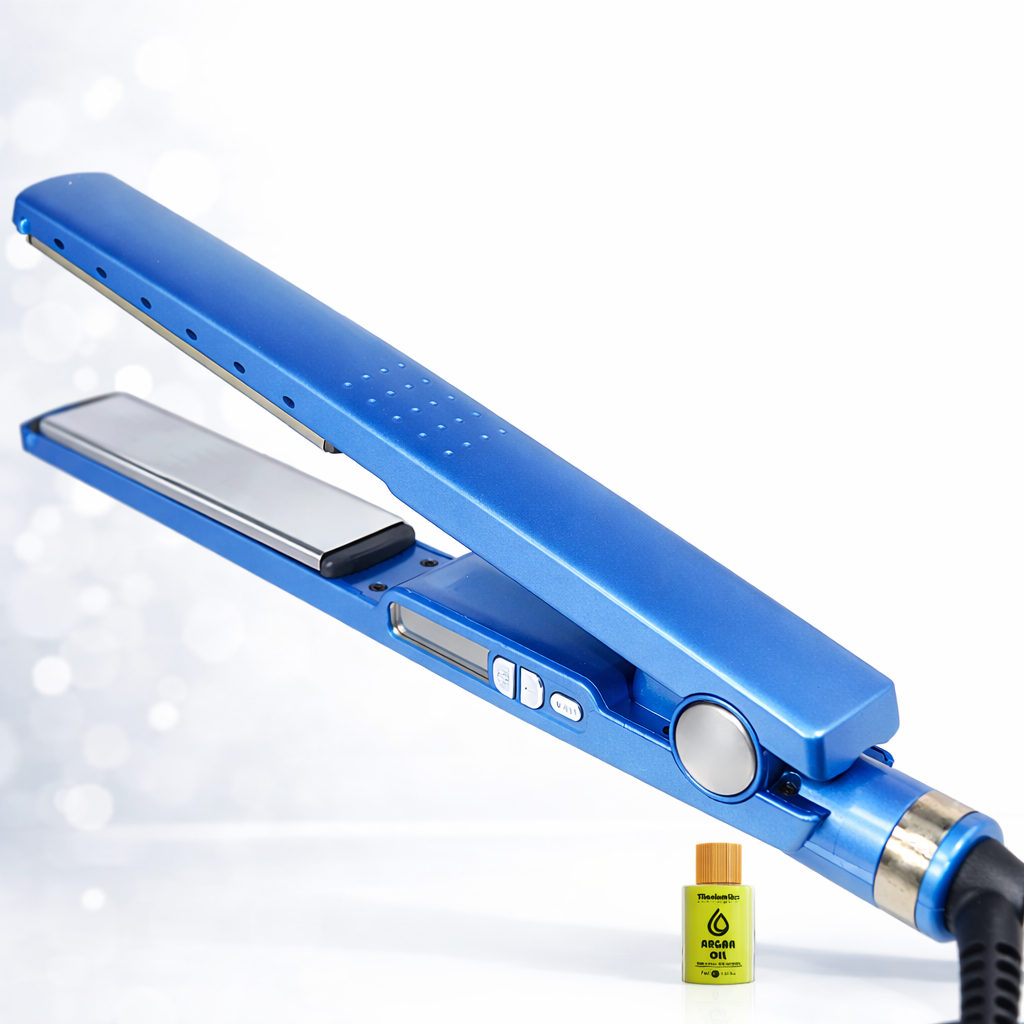 Prancha Chapinha Profissional Nano Titanium 450°f Prancha Alisador Progressiva de Cabelo Bivolt 110V/220V + Argan