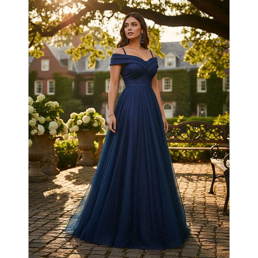 Vestido Festa Madrinha, Casamento, Formatura Longo Brilho em Oferta na Shopee