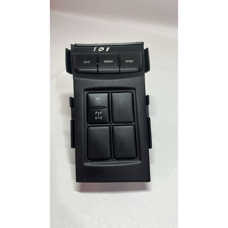 botão controle de tração modo eco modo sport com moldura  Hilux sw4 2016 2017 2018 2019 2020 2021 2022 2023 original