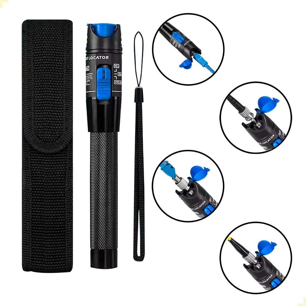 Vfl - Caneta Laser Visualizador De Falhas Fibra Óptica 1mw