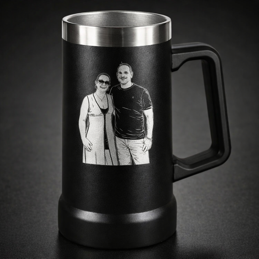 Caneca Termica com alça Inox 710ML Personalizado Com sua Foto e Nome