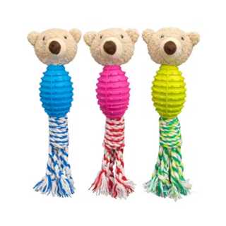 Brinquedo para Cachorro Ursinho com Corda e Borracha – Mordedor Interativo Resistente em Oferta na Shopee
