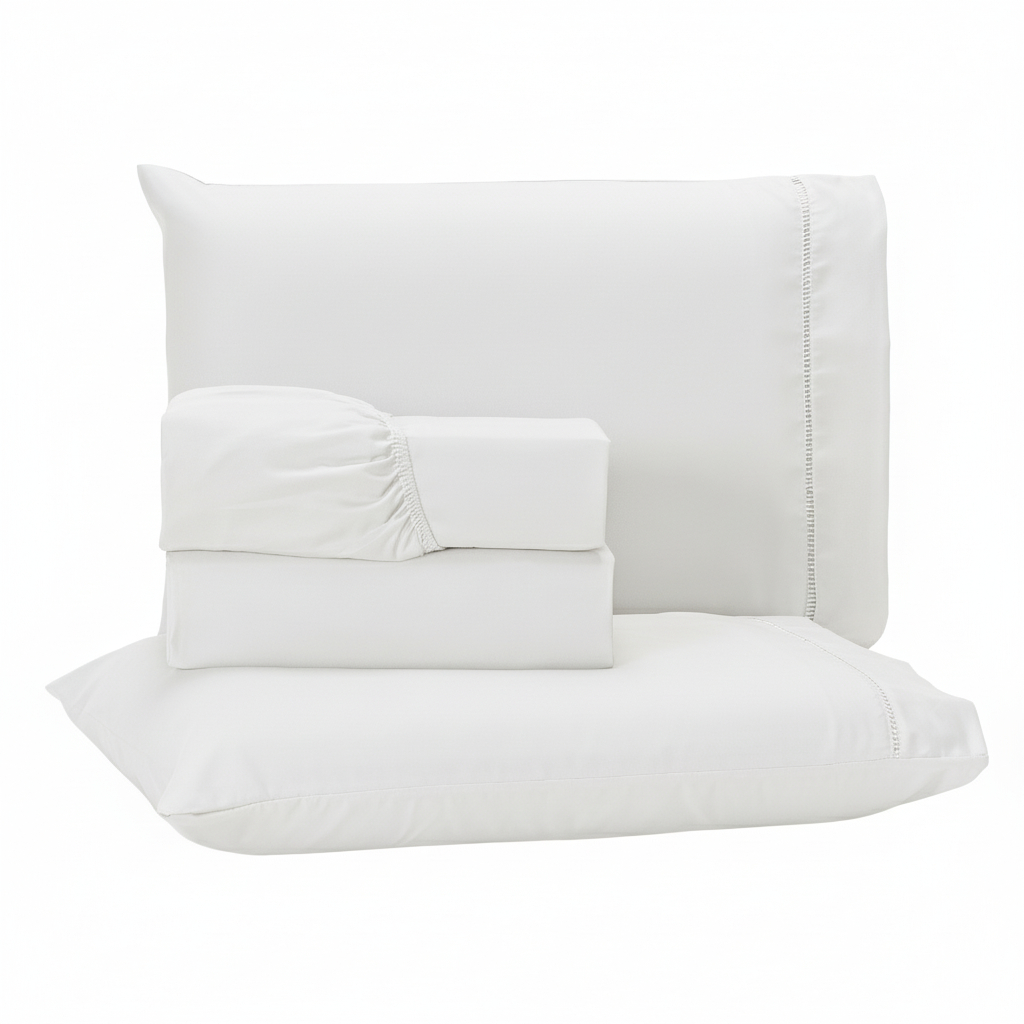 Jogo de Lençol 4 Peças 400 Fios Micropercal Cama Solteiro Casal Queen e King