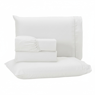 Jogo de Lençol 4 Peças 400 Fios Micropercal Cama Solteiro Casal Queen e King em Oferta na Shopee