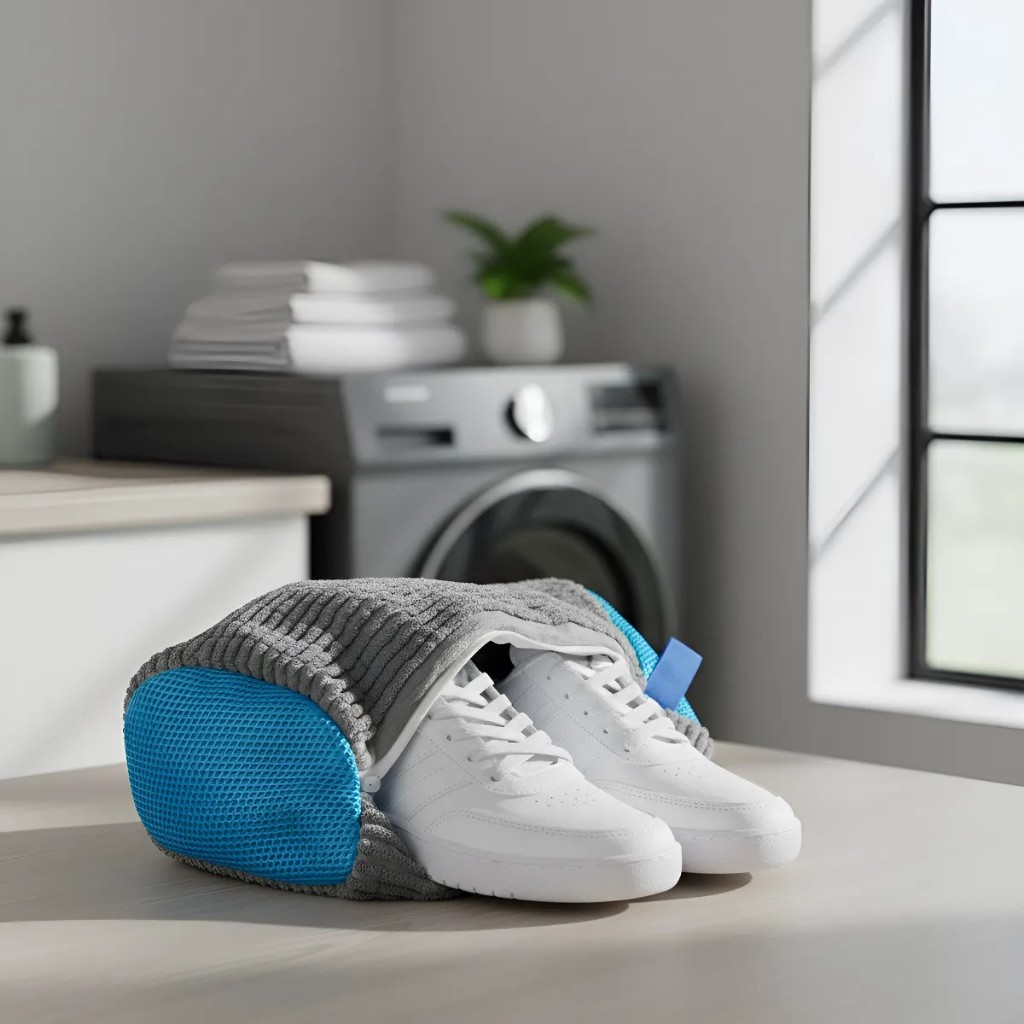 kit 1/2/3 Bolsa Saco protetor para Lavagem de Tenis e sapatos na máquina de lavar