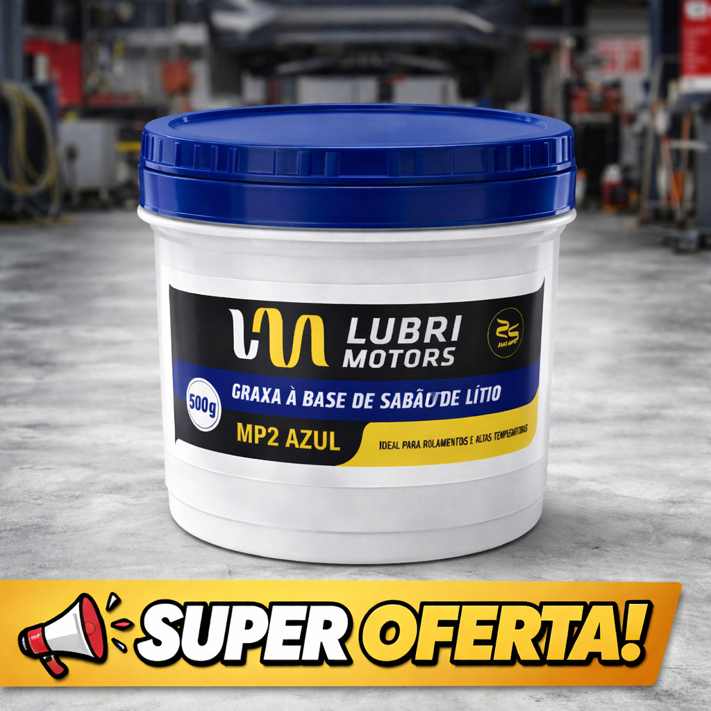 Graxa De Lítio Azul Para Rolamentos Multiuso - Pote De 500g, Engrenagem, Industrial, Eixo em Oferta na Shopee