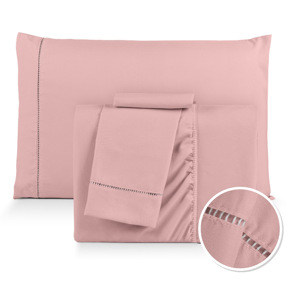 Jogo De Lençol 400 Fios Com Elástico Tecido Liso Apronta Entrega Luxo