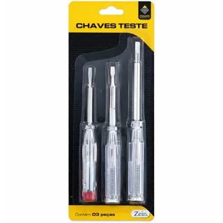 Kit 3 Chaves Teste de Tensão Fenda com Luz Indicadora Cabo Isolado em Oferta na Shopee