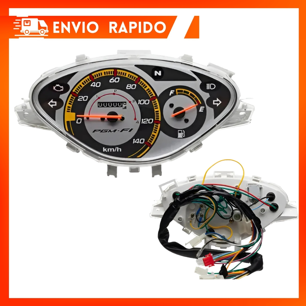 Painel Completo Honda Biz 125 Ks Es 2009 2010 Injeção Eletronica Com Chicote