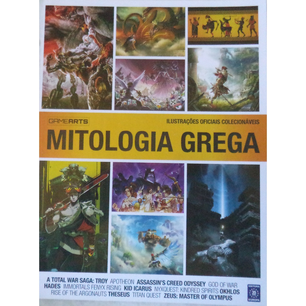 Revista Game Arts - Mitologia Grega - Ilustrações Oficiais Colecionáveis