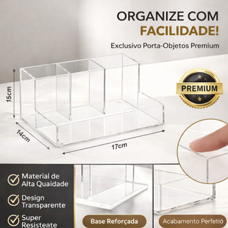 Organizador Multiuso com 4 Divisórias – Praticidade, Elegância e Organização no Dia a Dia