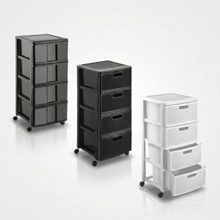 Gaveteiro Porta Tudo com Rodas Grande e 4 Gavetas Rattan Monte Líbano em Oferta na Shopee