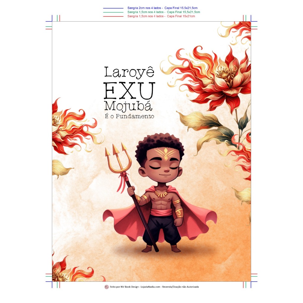 CADERNO LAROYÊ EXU MOJUBÁ PERSONALIZADO  – ENVIO IMEDIATO