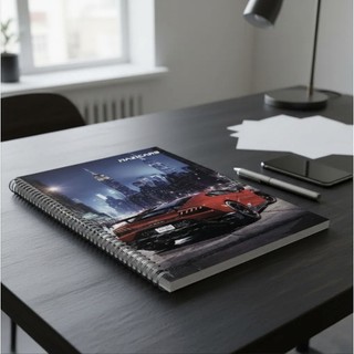 Caderno Capa Dura Espiral 96fls 1x1 Maxicars Carros Esportivos
