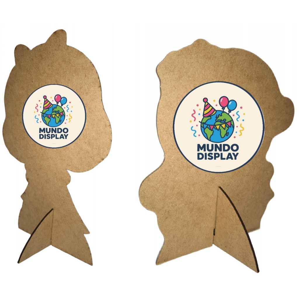 Suporte em MDF 3mm  ou pezinhos para encaixe para displays