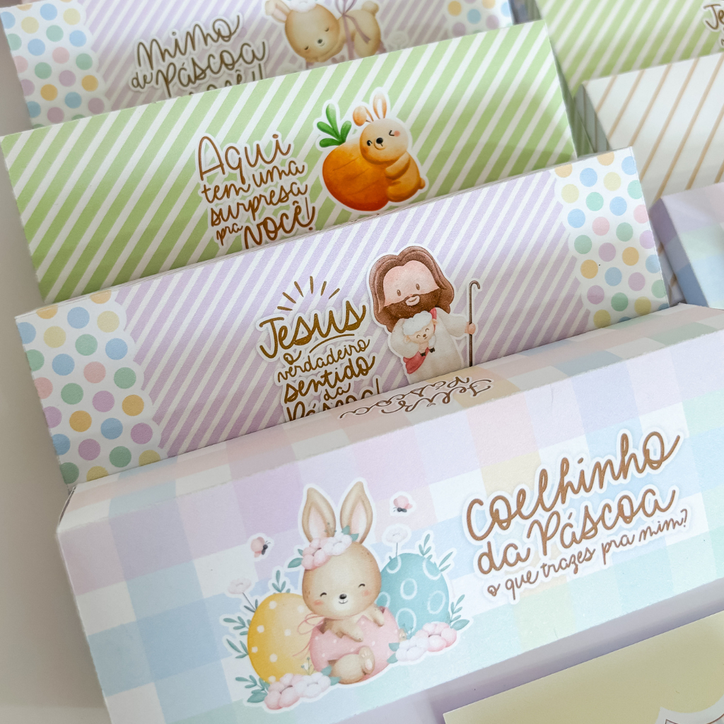 CAIXA PARA BIS PÁSCOA - CAIXINHA PARA BIS ARTESANAL - EMBALAGEM PARA BIS PÁSCOA em Oferta na Shopee