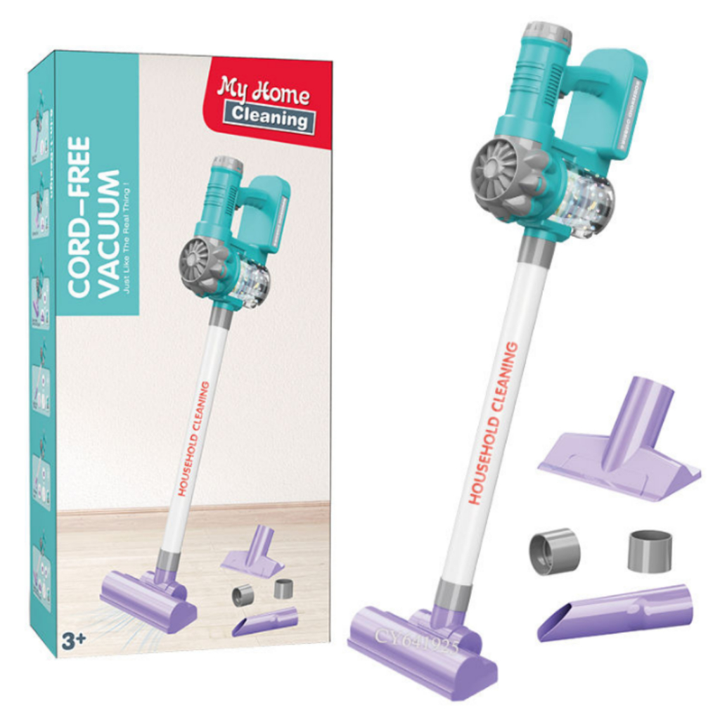 Aspirador de Pó Infantil 6 em 1 Brinquedo Educativo com Acessórios Diversão Garantida