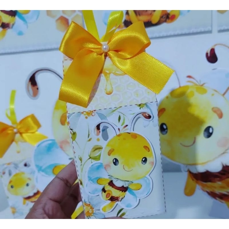 CAIXA MILK ABELHINHA/LEMBRANCINHAS PERSONALIZADAS/ABELHA/FESTA/ANIVERSÁRIO/MÊSVESSARIO