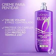 CREME PARA PENTEAR PEPTIDEOS DE COLAGENO LOREAL PARIS ELSEVE COLLAGEN LIFTER FRASCO 250ML