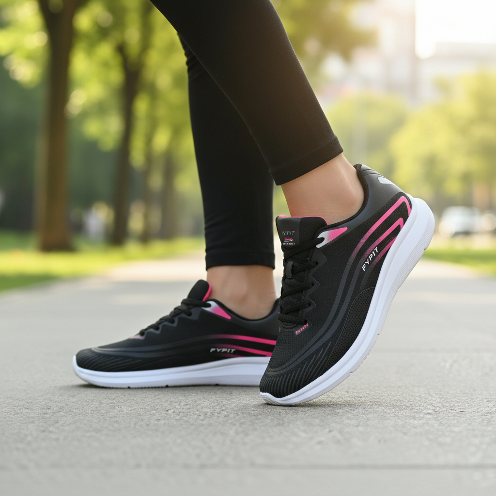 Tênis Esportivo Feminino Academia Corrida Caminhada Leve Flexível Respirável