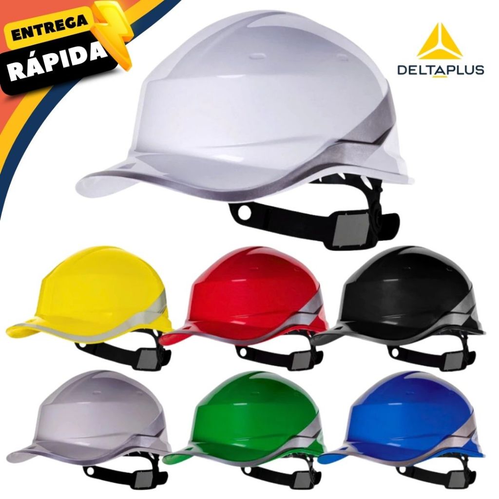 Capacete de Proteção Diamond V Rotor Com Catraca e Refletivo CA 39041 Delta Plus
